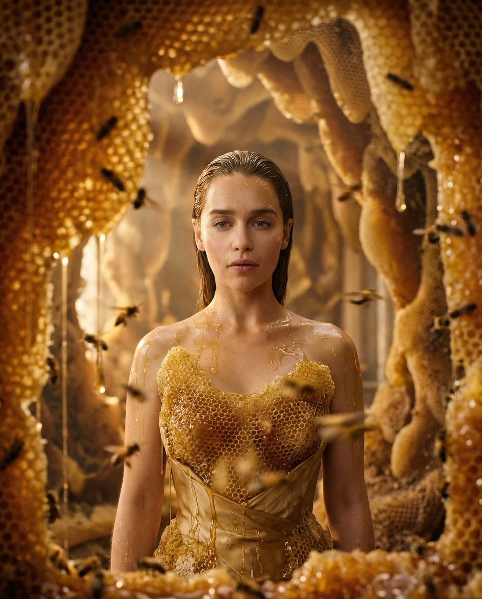 Surrealist Honeycomb Fashion Editorial 2