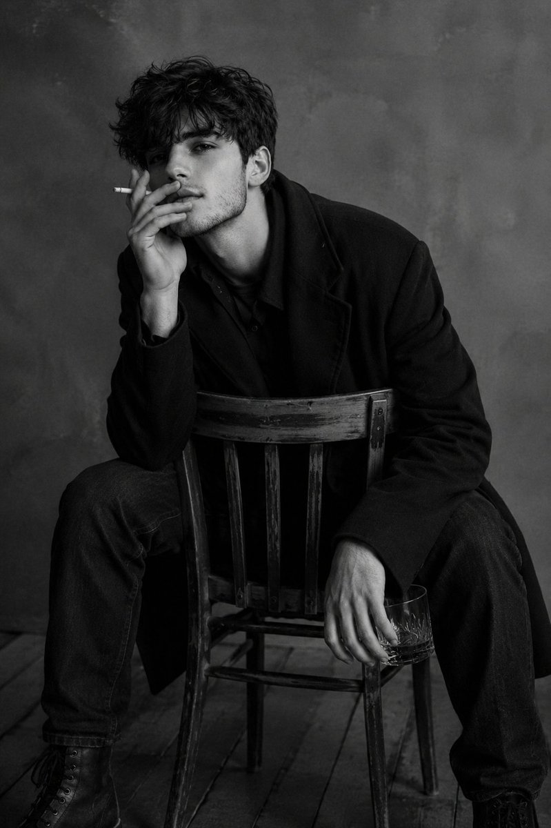 Moody Monochrome Male Portrait