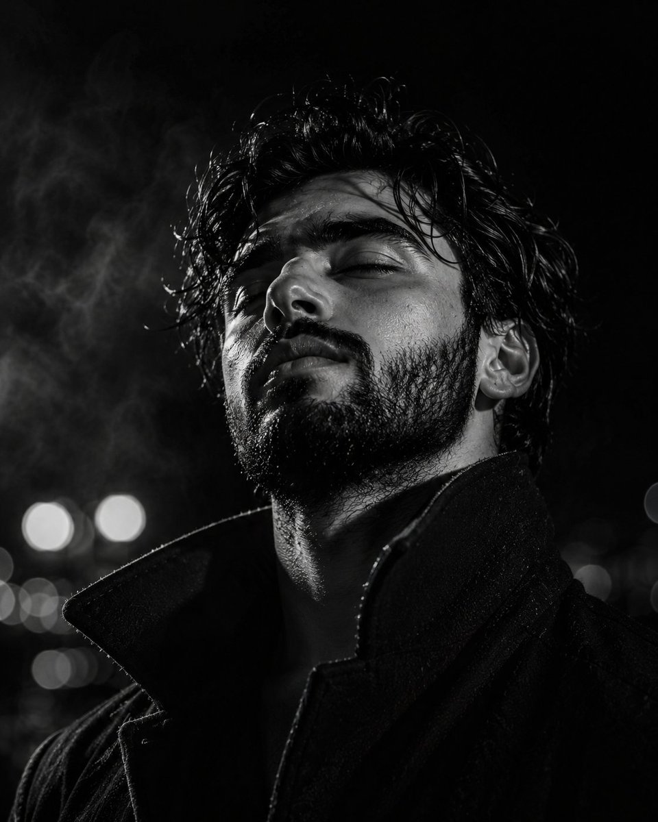 Cinematic Noir Male Portrait