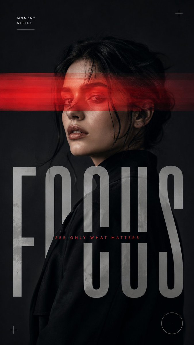 Experimental Editorial Portrait Poster