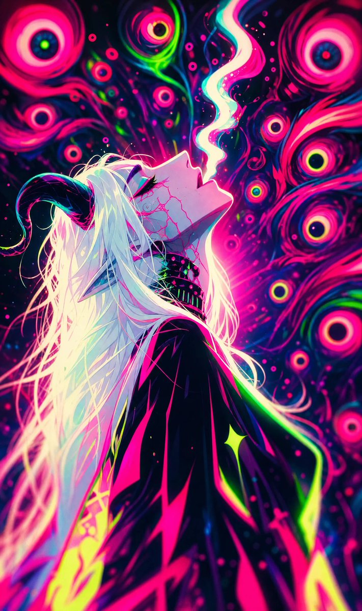 Neon Psychedelic Digital Animation Still
