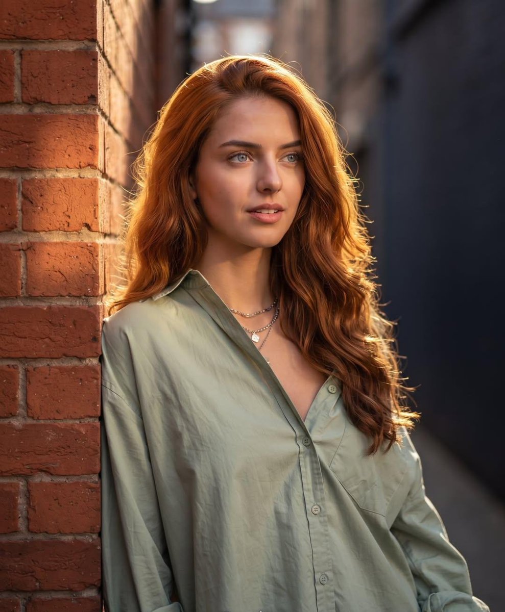 Urban Alleyway Golden Hour Portrait