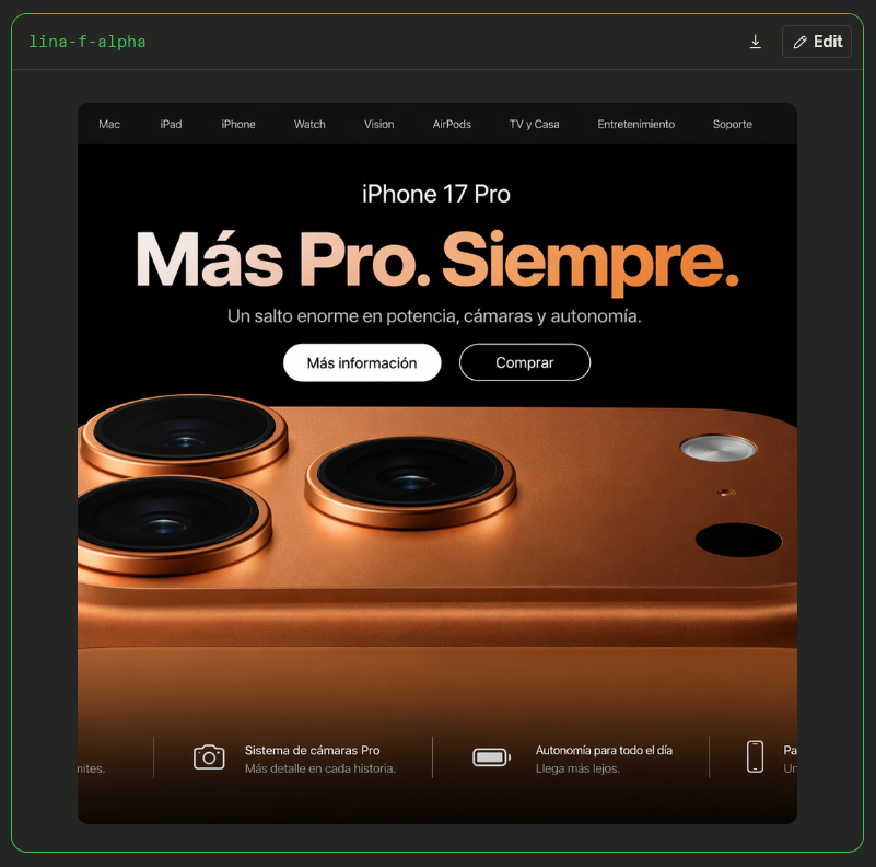 Spanish iPhone Pro Landing Page