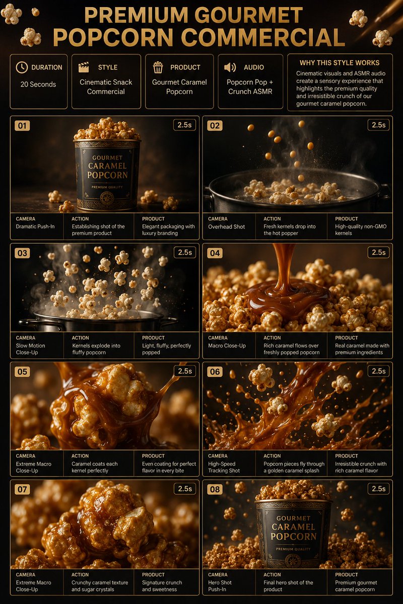 Gourmet Popcorn Storyboard