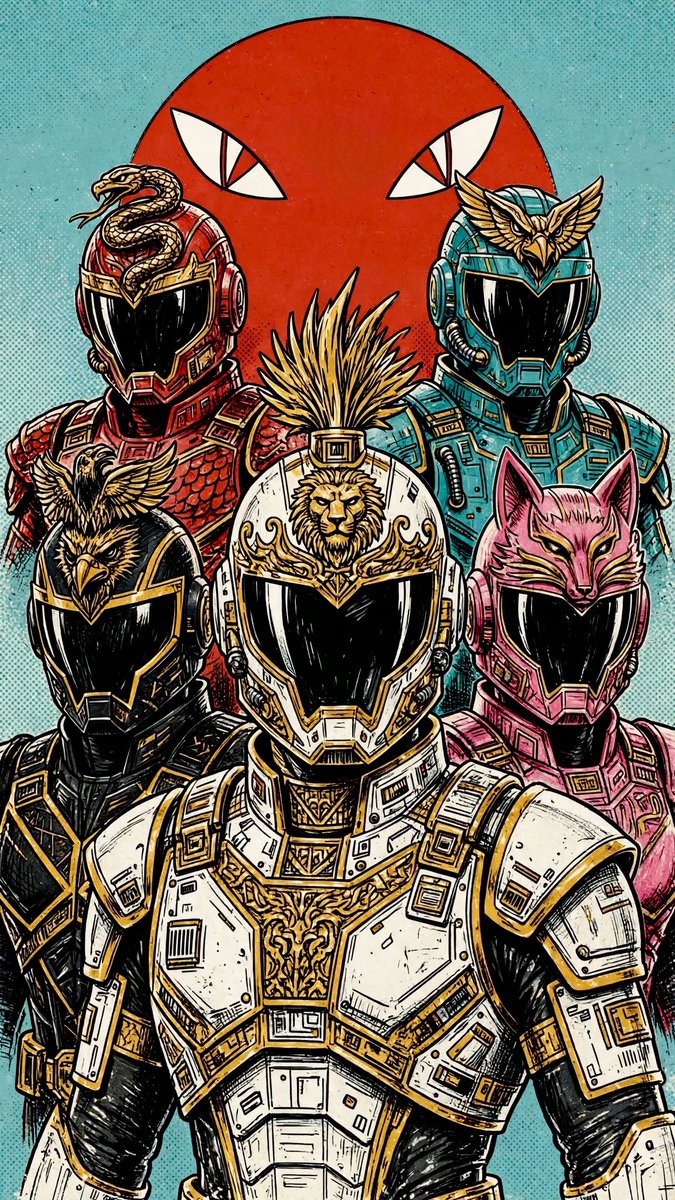 Comic / Storyboard - Super Sentei Team Comic Illustration - Image 2