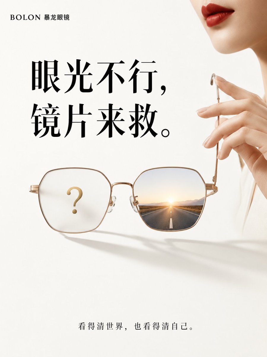 Minimalist Eyewear Advertisement