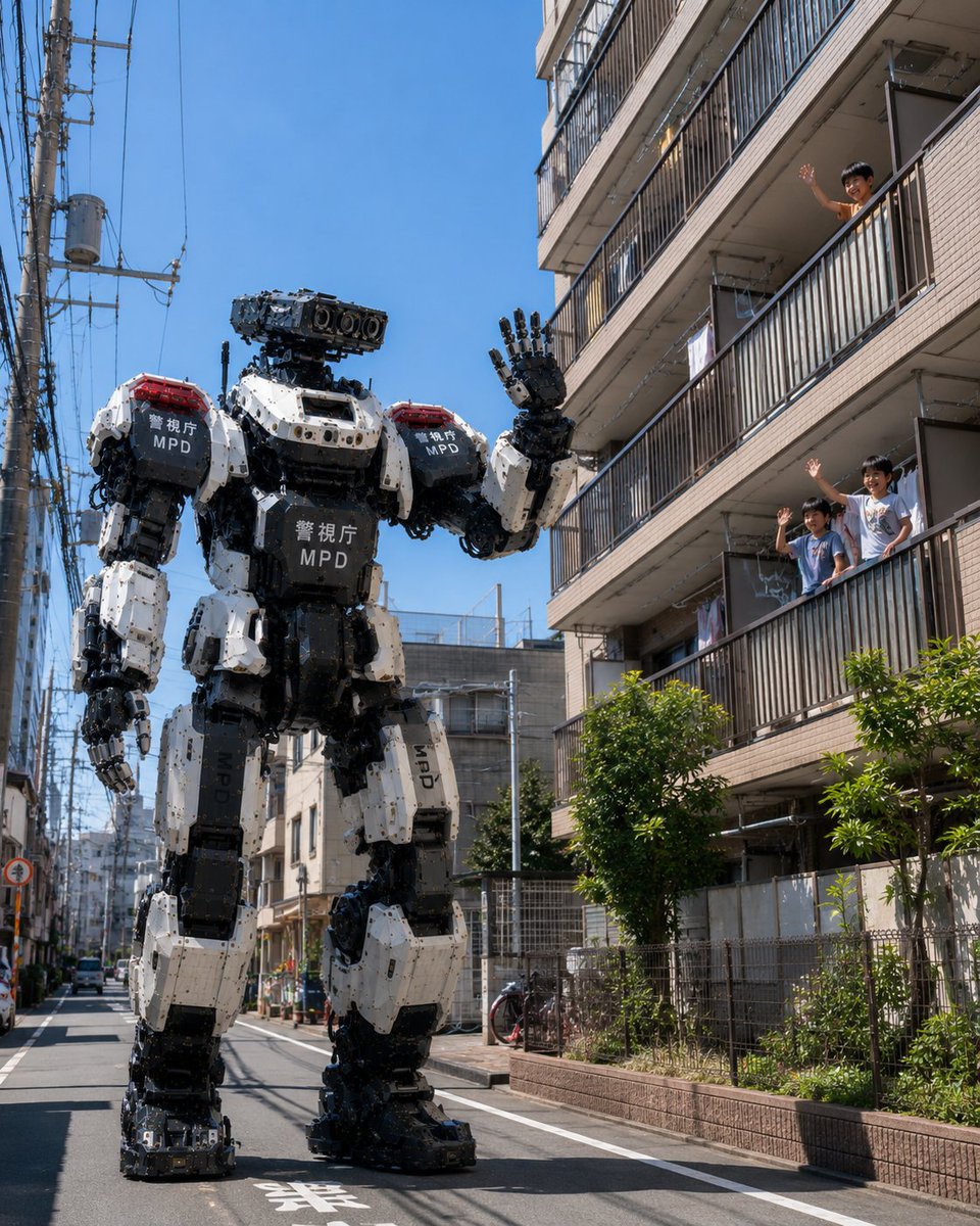 Tokyo Police Robot Neighborhood Patrol