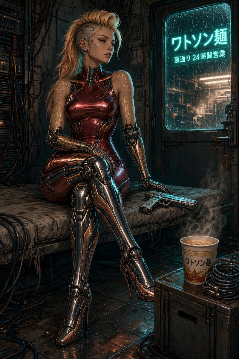 Comic / Storyboard - Cyberpunk Netrunner Hideout Portrait - Image 3