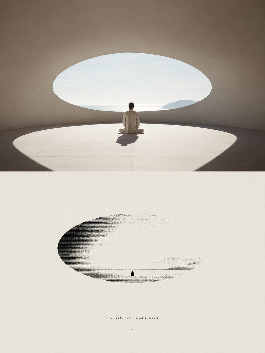 Infographic / Edu Visual - Zen Lake Meditation Diptych - Image 2