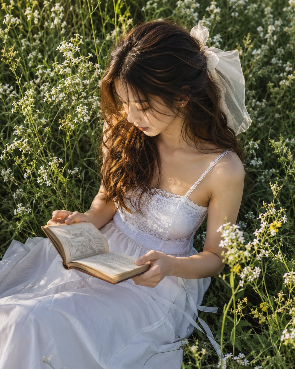 Meadow Reading Lifestyle Photography
