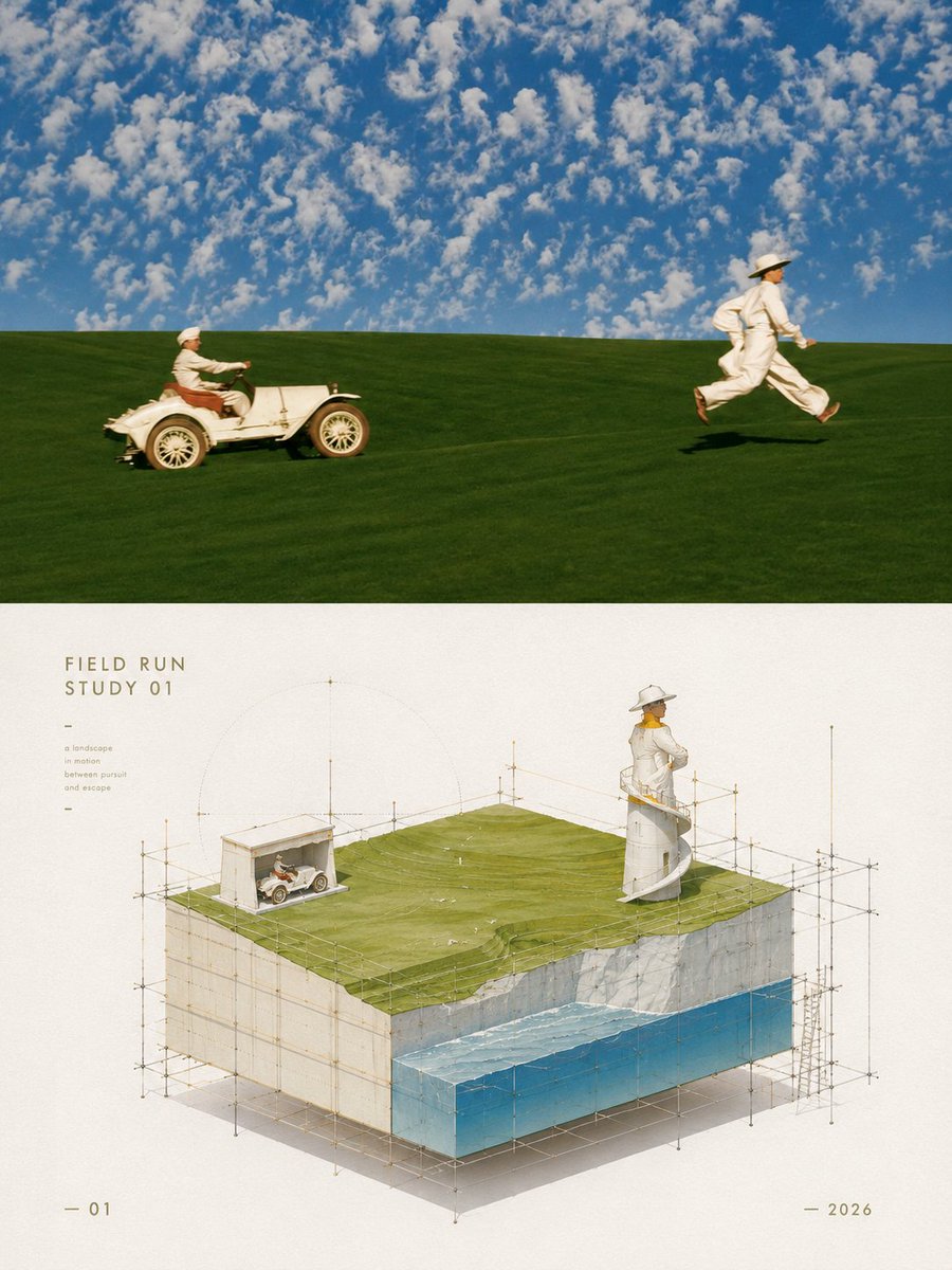 Infographic / Edu Visual - Isometric Mini Architectural Landscape Poster · 2
