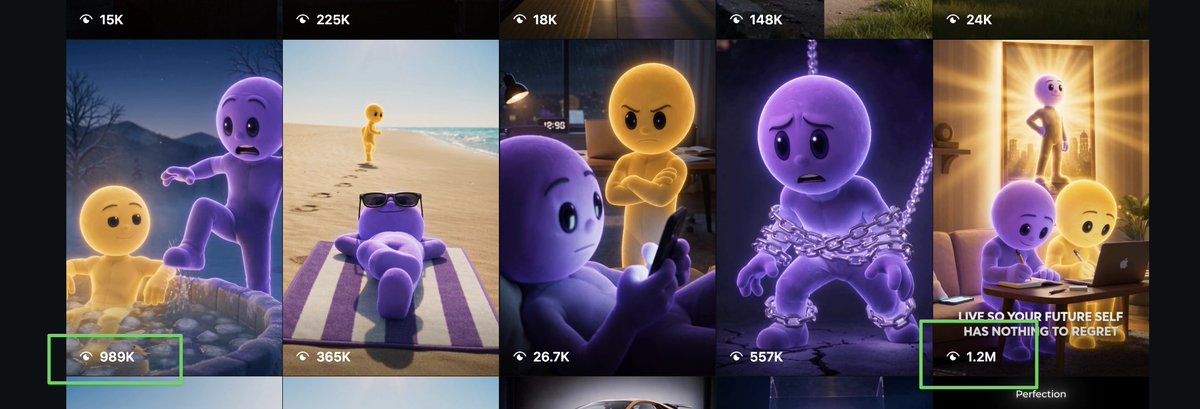 Viral Mascot Reels Grid