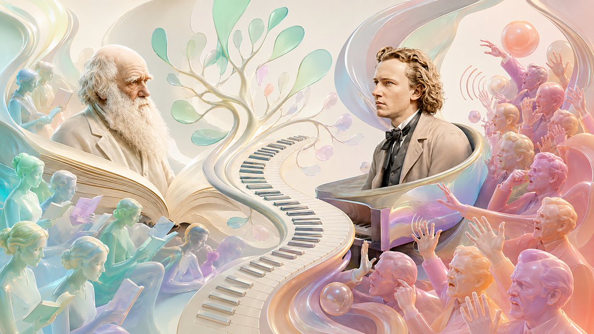 Darwin and Brahms in 1859