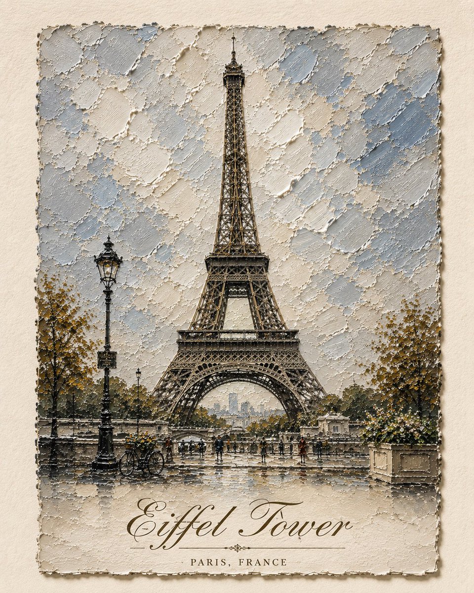Impasto Architectural Art Print