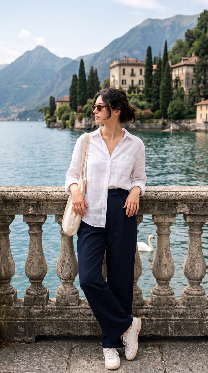 Lake Como Editorial Travel Portrait