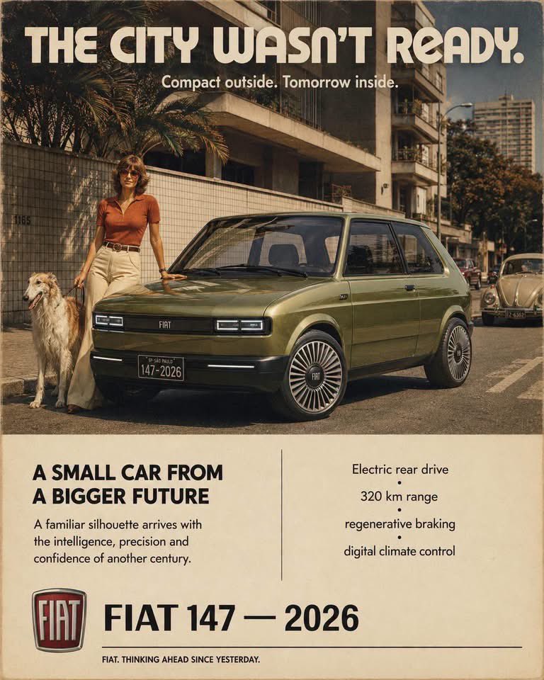 Vintage Car Ad Poster