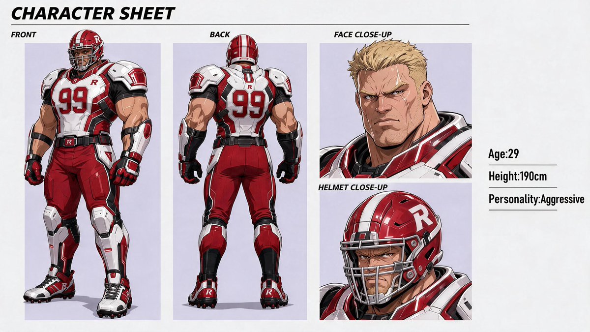Clean Anime Character Sheet Refinement