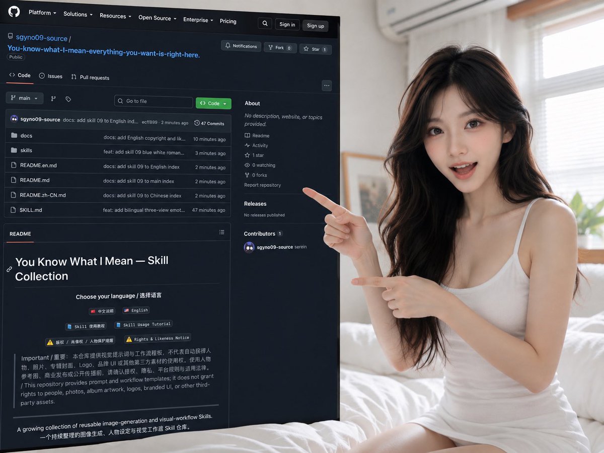 Woman Presenting GitHub Skill Repository