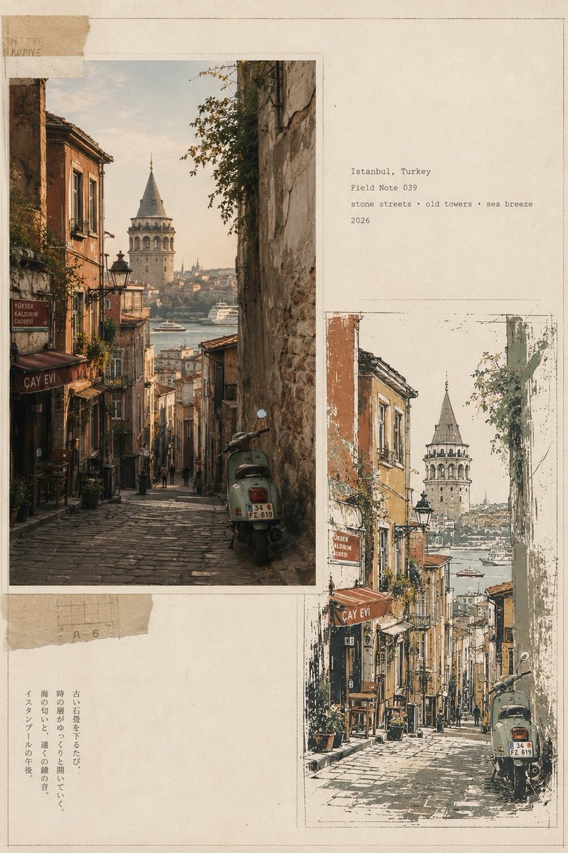 Infographic / Edu Visual - Vintage Travel Journal Editorial Collage - Image 1