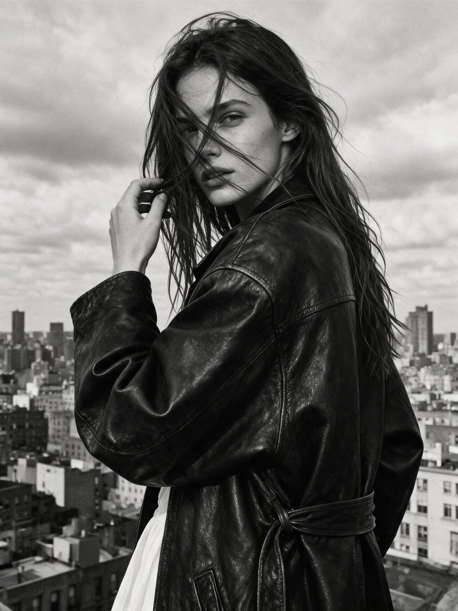 Vintage High-Contrast Urban Portrait