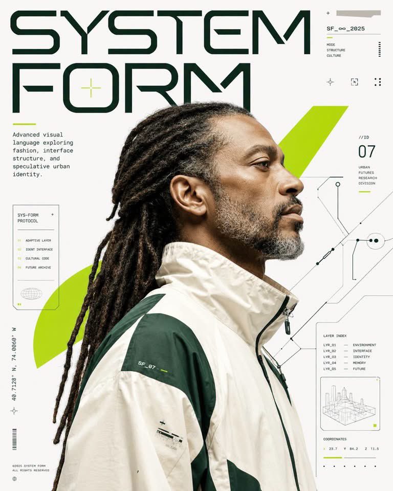 Futuristic Magazine Editorial Poster
