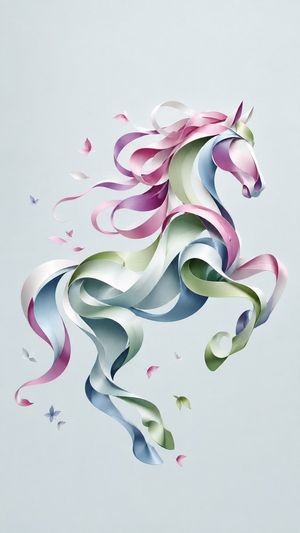 Elegant Abstract Ribbon Illustration Prompt — Elegant abstract illustration of

{argument name="reference image" default="[الصورة المرفقة]"}

constructed from a