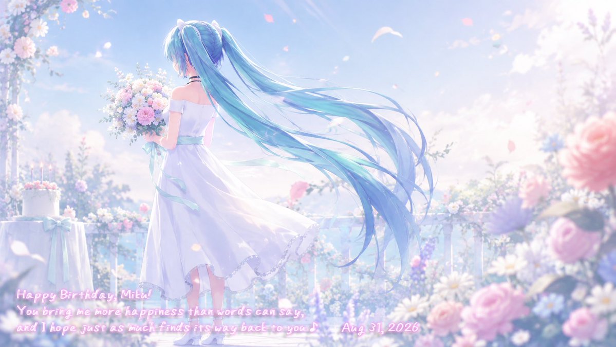 Pastel Miku Birthday Garden