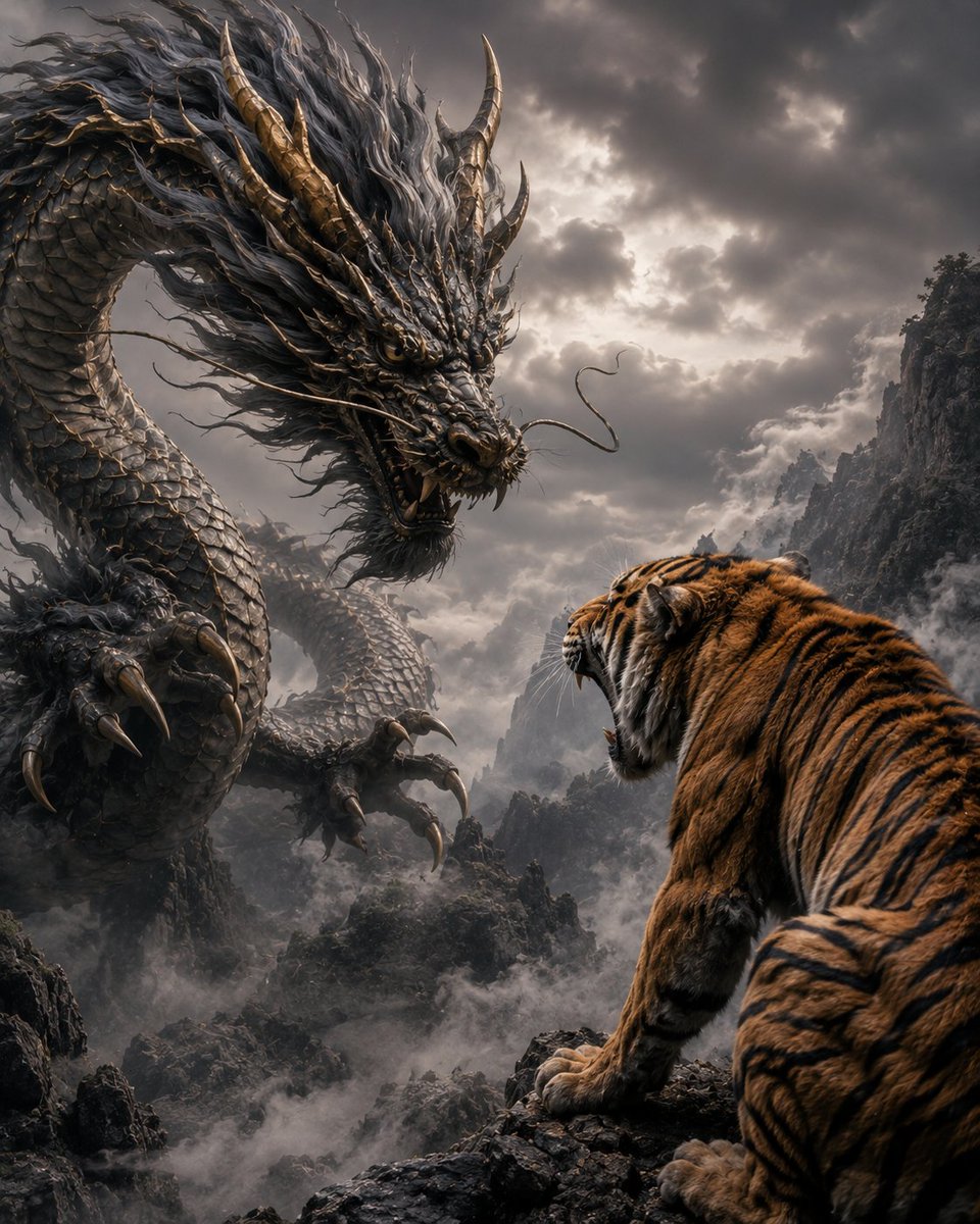 Dragon and Tiger Standoff