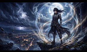 Elite Anime Cinematic Warrior Aura — Create a breathtaking, ultra-premium anime cinematic artwork set in a dark fantasy world, designed to look like a frame fro