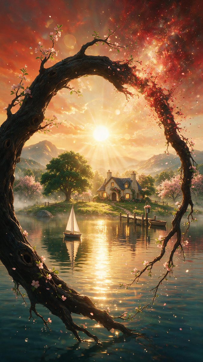 Surreal Landscape and Ethereal River Scenes
