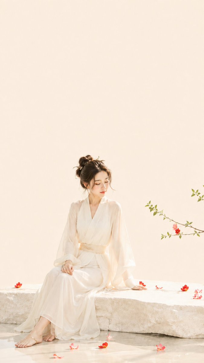 Floral Zen Aesthetic Poster