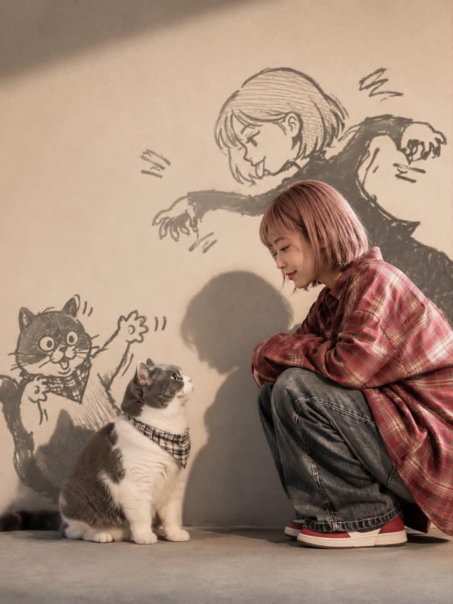 Anime Lifestyle Portrait with Manga Shadows