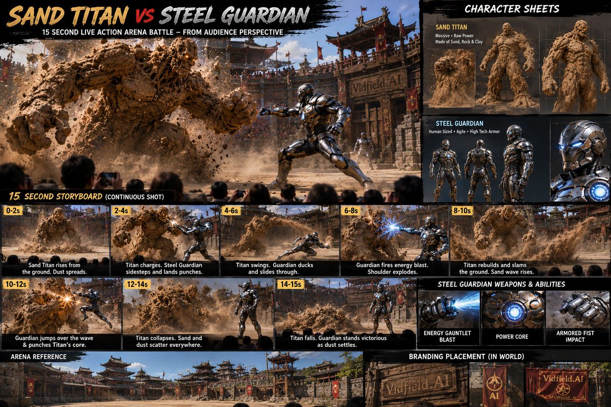 Pre-production Cinematic Storyboard