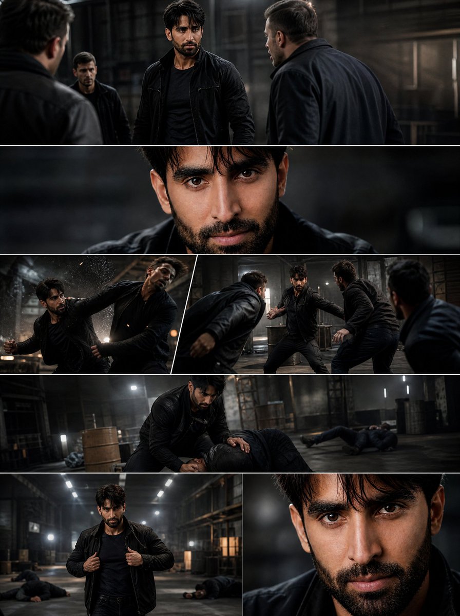 Warehouse Action Storyboard Collage