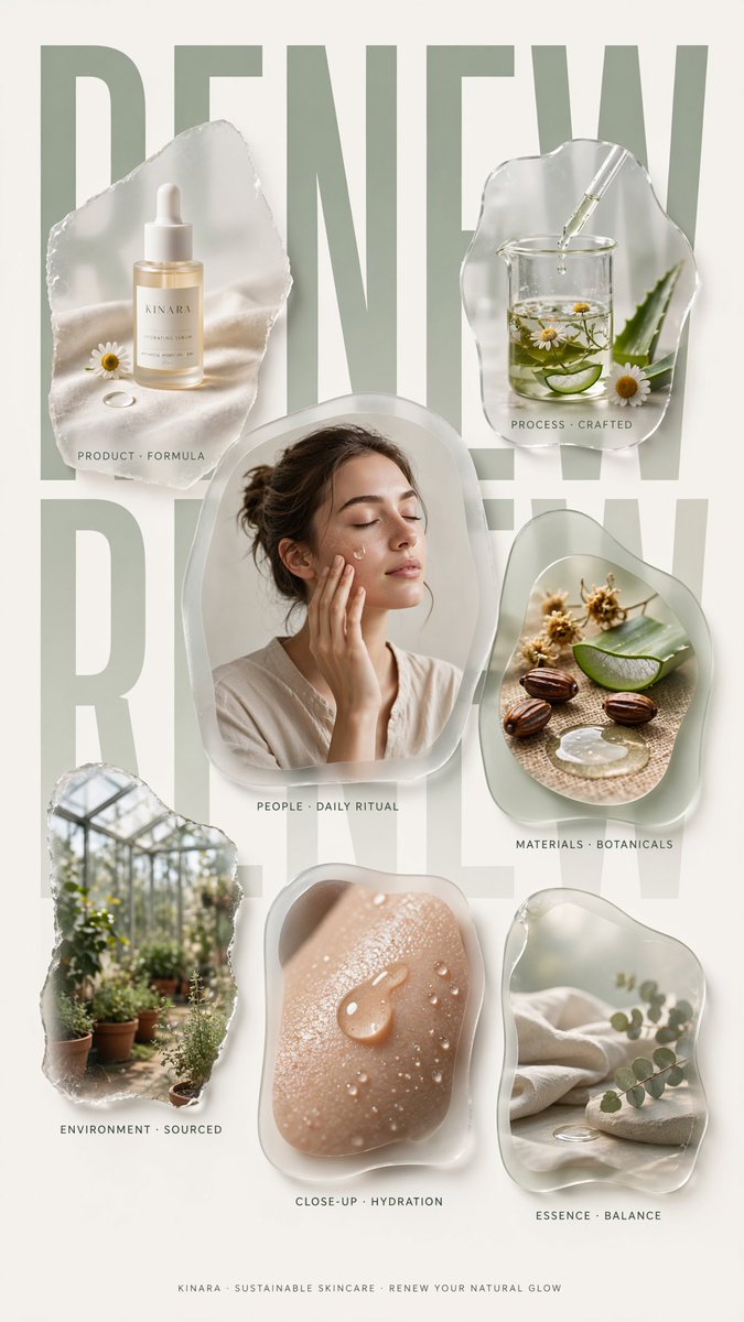 Sustainable Skincare Renew Poster