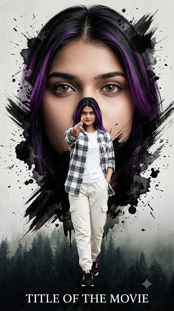 Double Exposure Woman Movie Poster