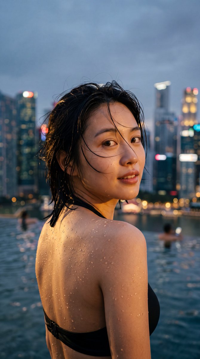 Cinematic Urban Twilight Portrait 2