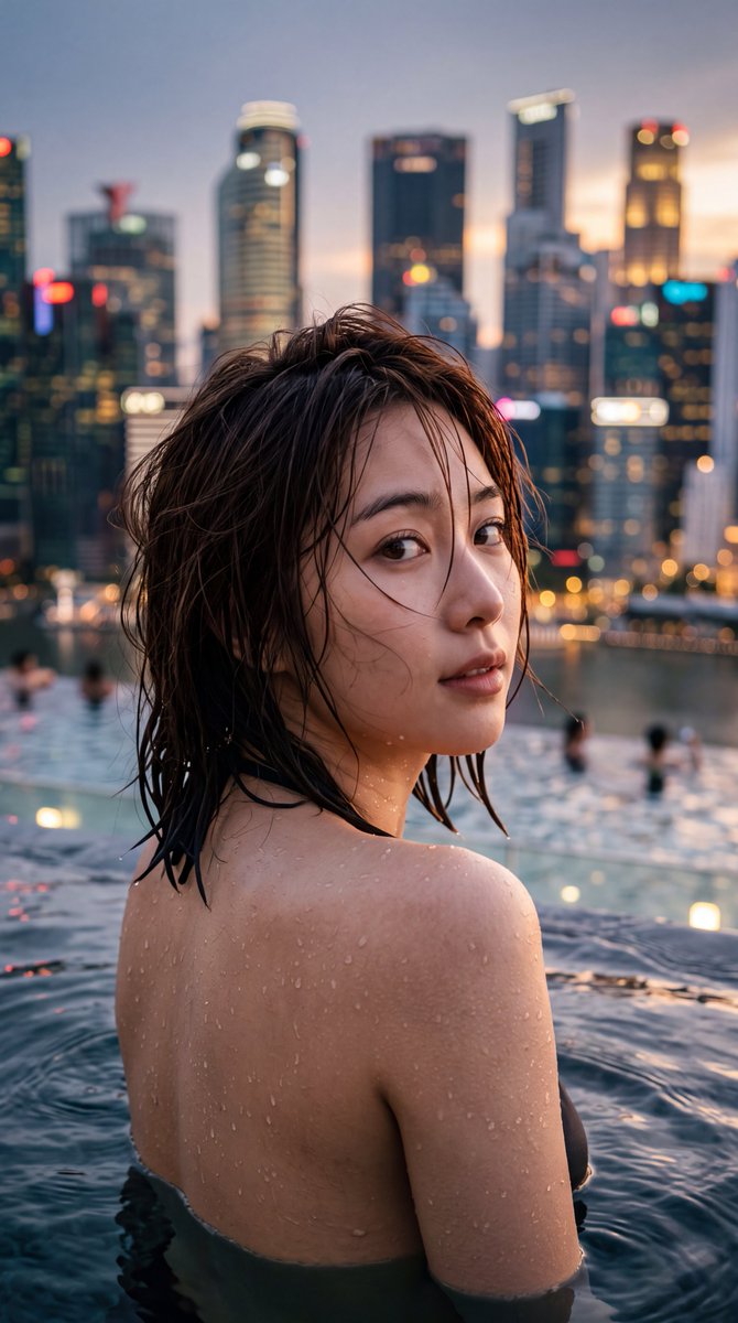 Cinematic Urban Twilight Portrait 4