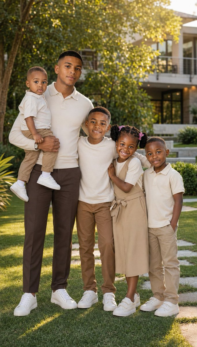 Realistic Family Lifestyle Portrait