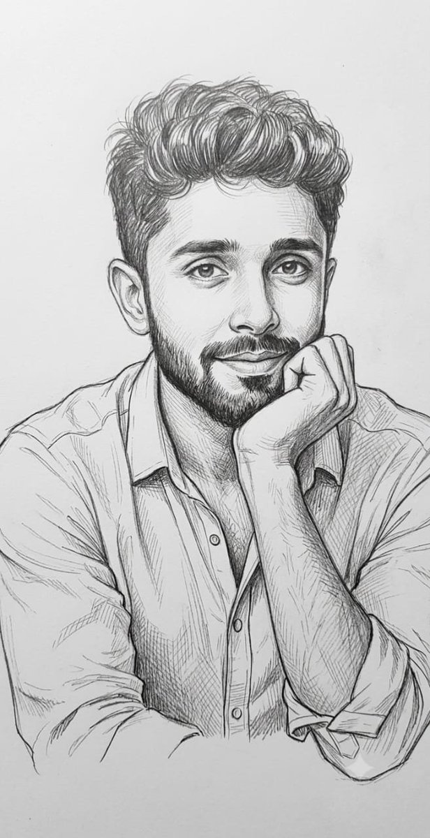 Detailed Graphite Pencil Sketch