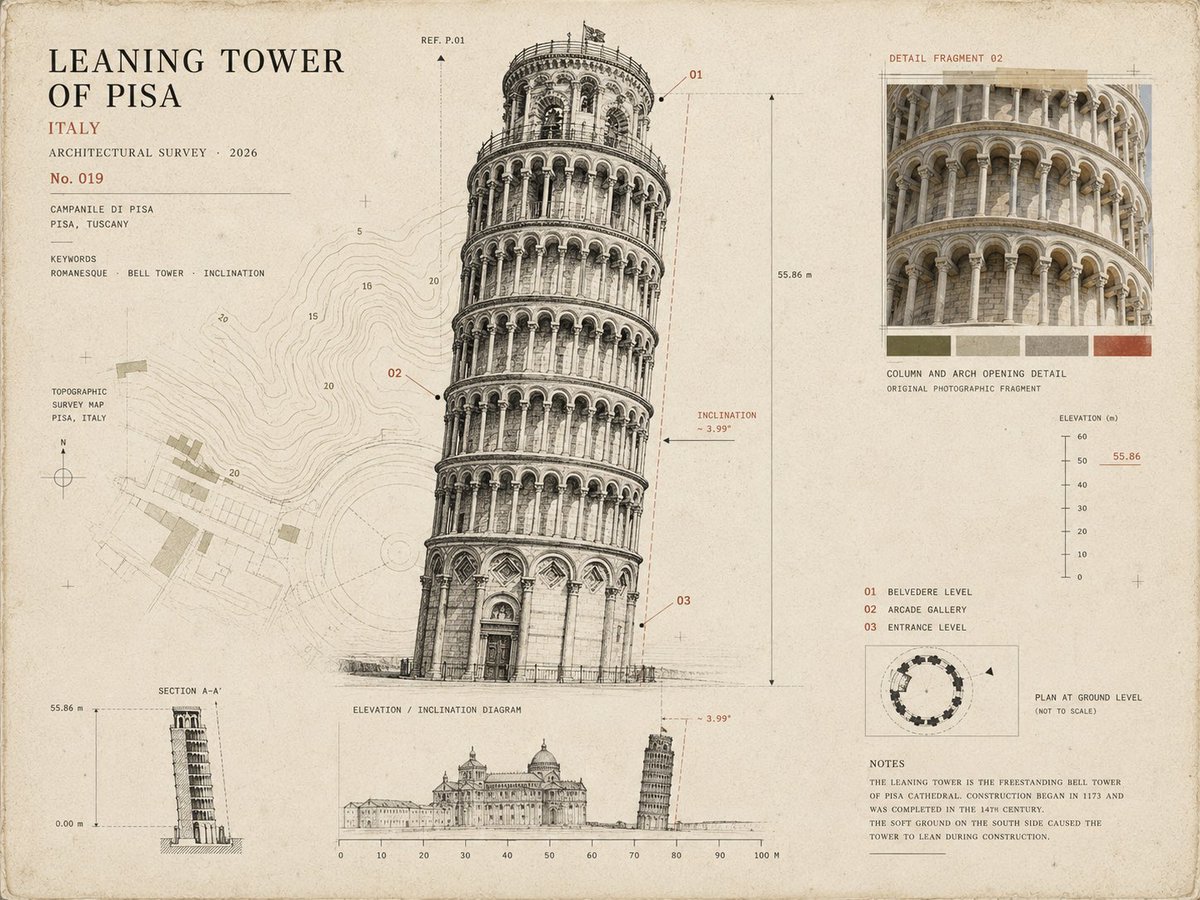 Infographic / Edu Visual - Architectural Museum Specimen Card example image 2