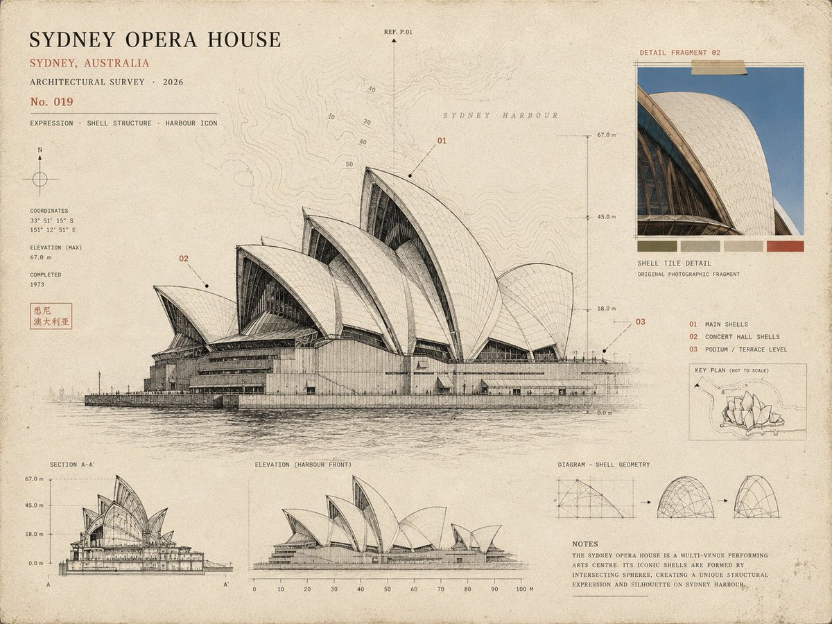Infographic / Edu Visual - Architectural Museum Specimen Card example image 3