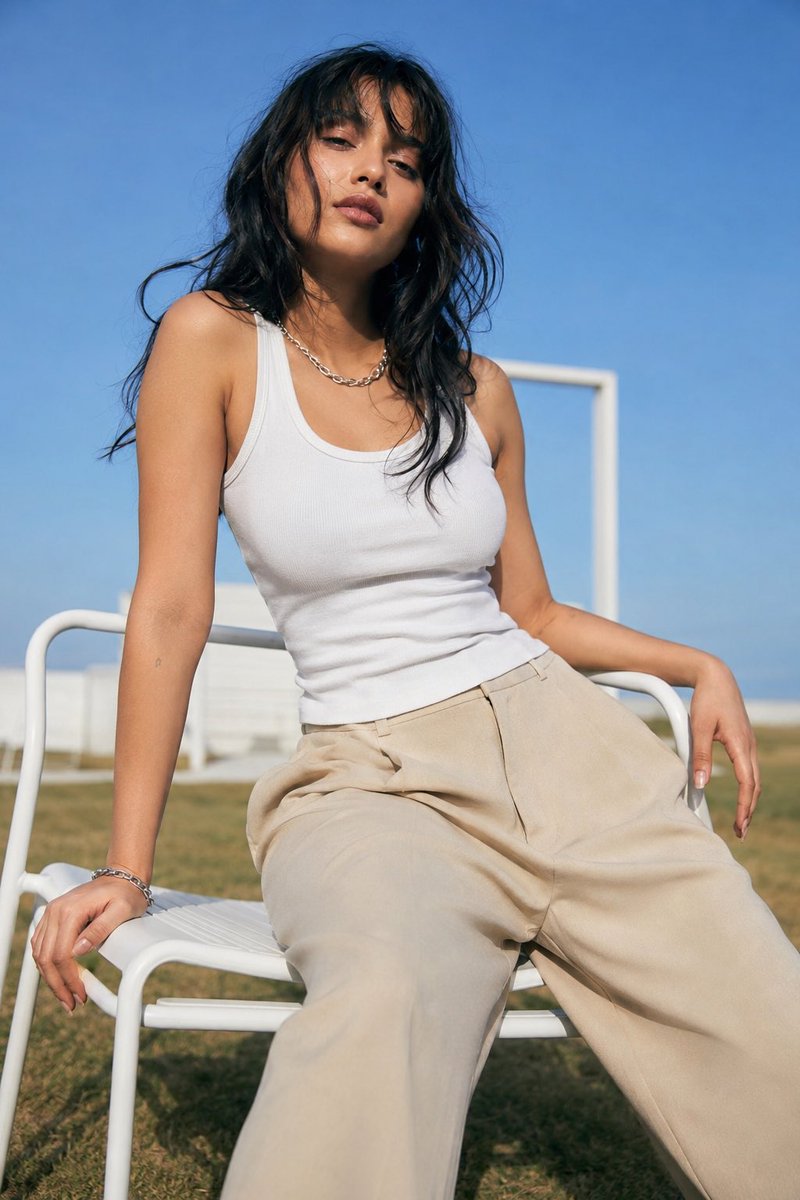 Casual Outdoor Fashion Portrait