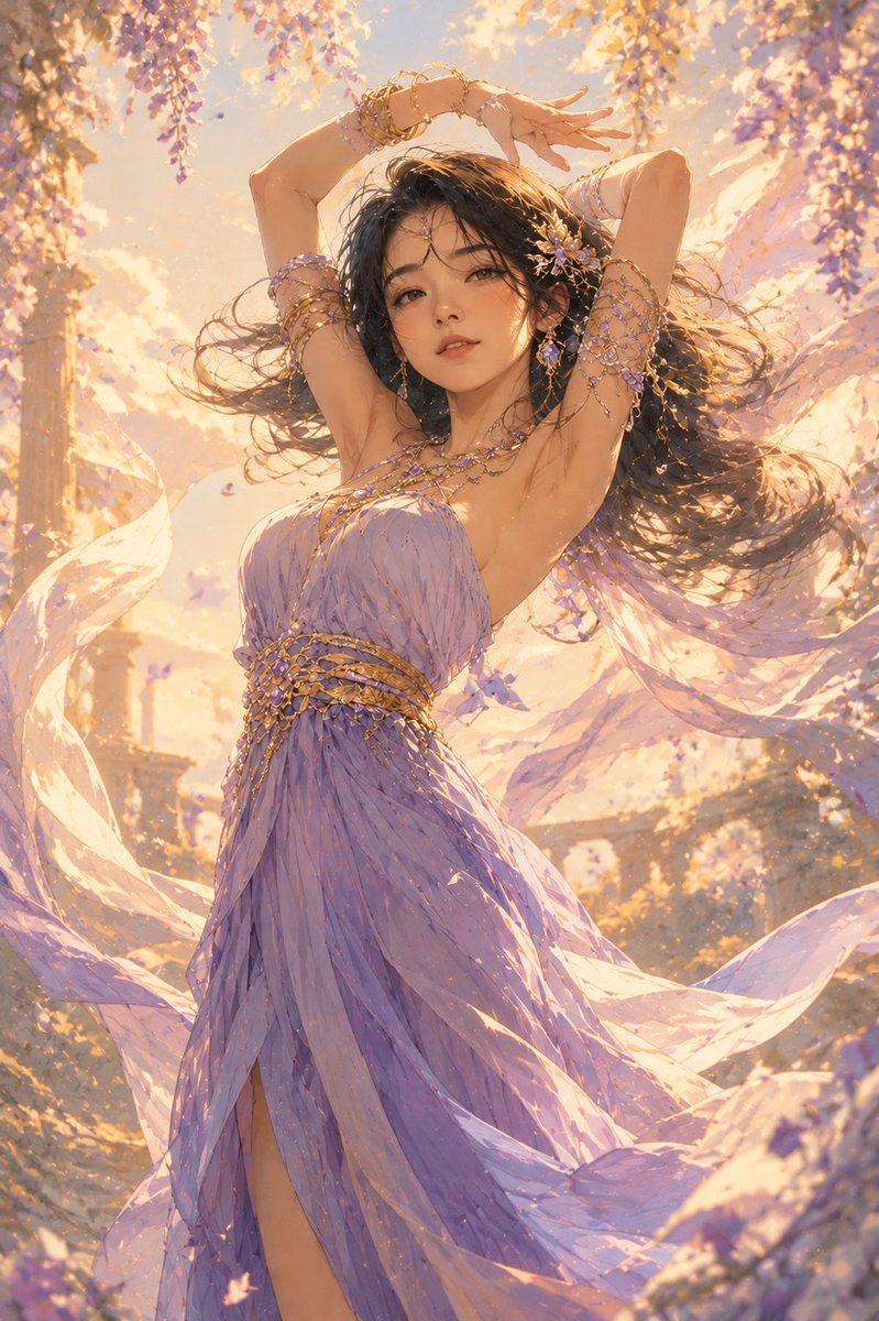 Social Media Post - Ethereal Ocean Fantasy Anime Illustration example image 2