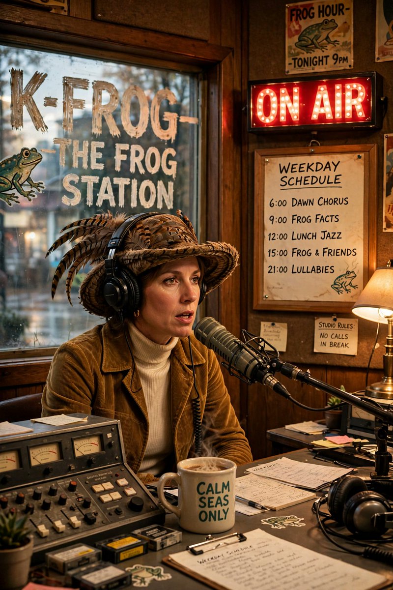Social Media Post - 1970s Photorealistic Radio Studio Booth example image 2