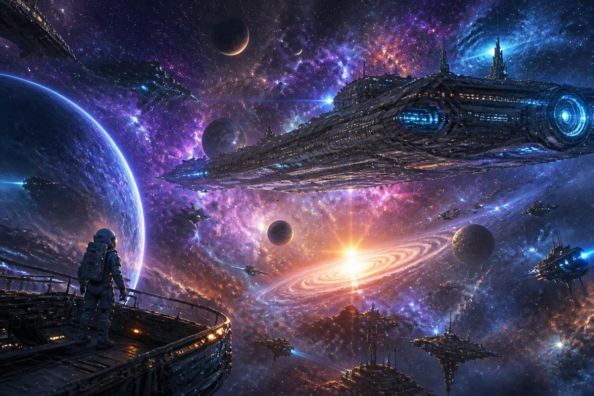 Galactic Space Exploration Rendering