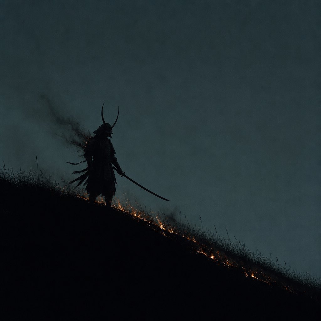 Game Asset - Lone Samurai Warrior Silhouette example image 2