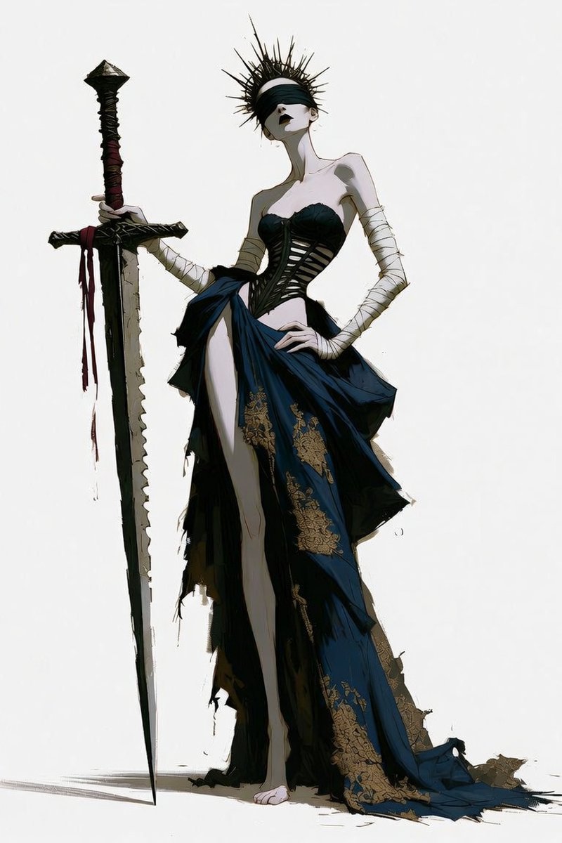 High Fashion Character Concept Sheet reference image 1