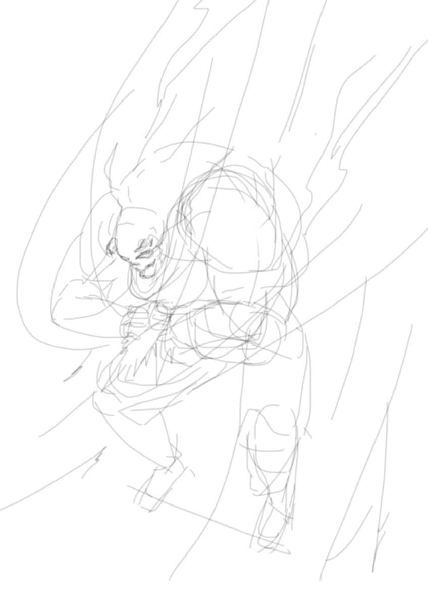 Dark Fantasy Sketch Refinement reference image 1
