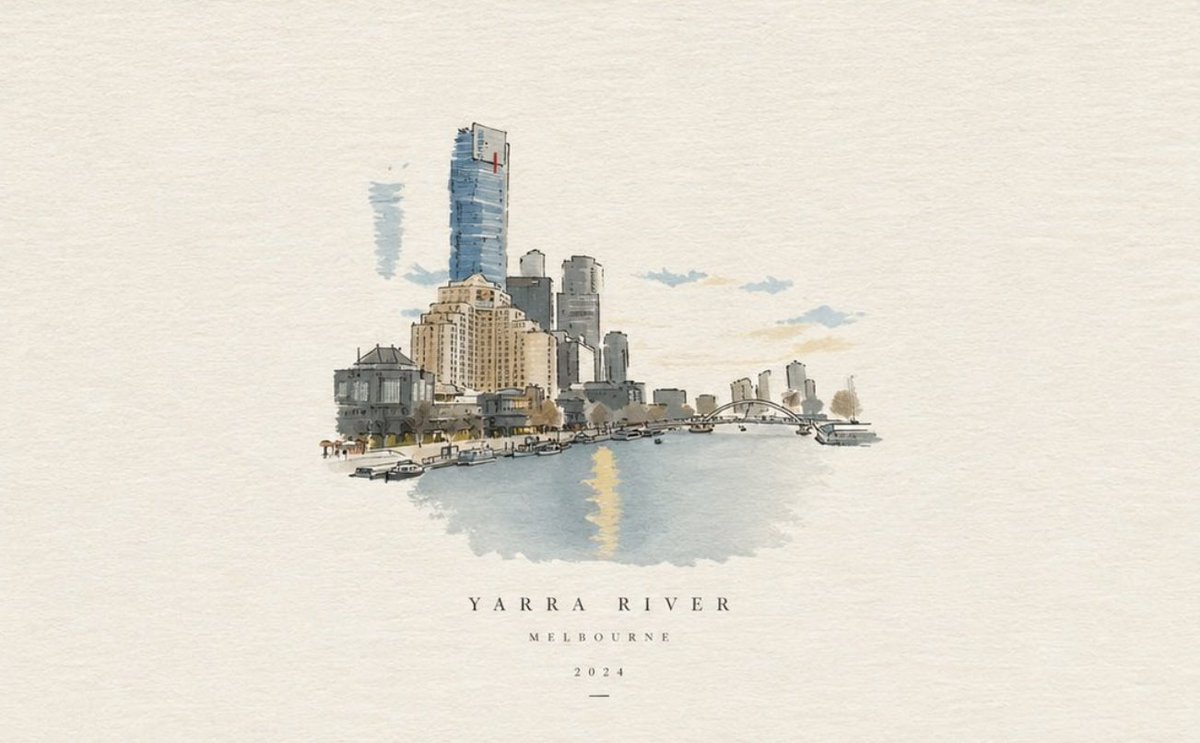 Watercolor Travel Poster Transformation